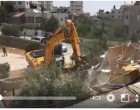 Les forces d’occupation israélienne démolissent une maison palestinienne à Beit-Hanina près de Jérusalem-Est (Al-Qods)