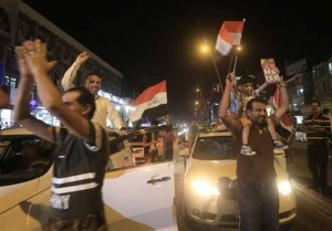 les habitants de Bagdad célèbrent la libération de Mossoul... Que voulez-vous dire à cette occasion 16