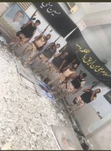 les lâches soldats saoudiens s'exhibent fièrement dans une Husseiniya Al Awamiyah1