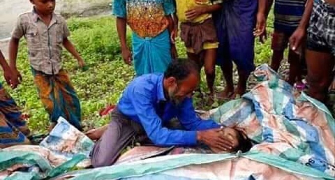 Cette Musulmane Rohingya de 14 ans a été enlevée par l’armée birmane. Elle a été battue devant sa famille et emmenée dans un camp militaire