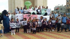 Les enfants palestiniens sont solidaires des Musulmans massacrés en Birmanie - Gaza.1