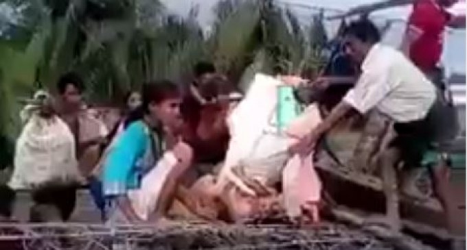 [Vidéo] | Les musulmans Rohingyas marchent pieds nus sur des barbelés pour échapper aux escadrons de la mort birman