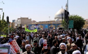 MANIFESTATIONS MONSTRES hier après la prière du vendredi à Téhéran 4