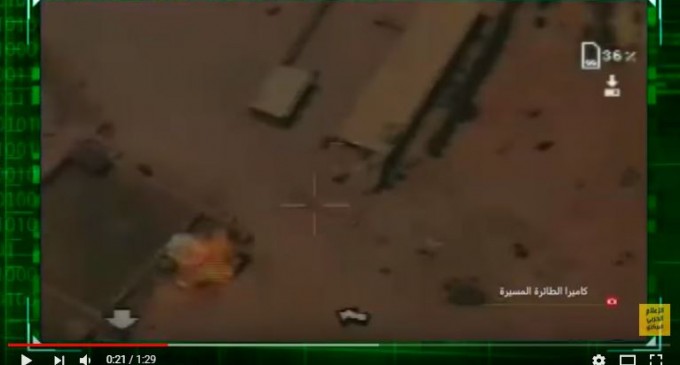 Regardez comment ces drones iraniens détruisent les terroristes salafistes de Daesh… du coté de la frontière entre l&rsquo; Irak et la Syrie.