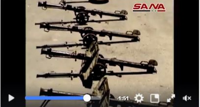 [Vidéo] | L&rsquo;Armée Arabe Syrienne saisie des armes aux terroristes de Daesh et du Front al-Nosra
