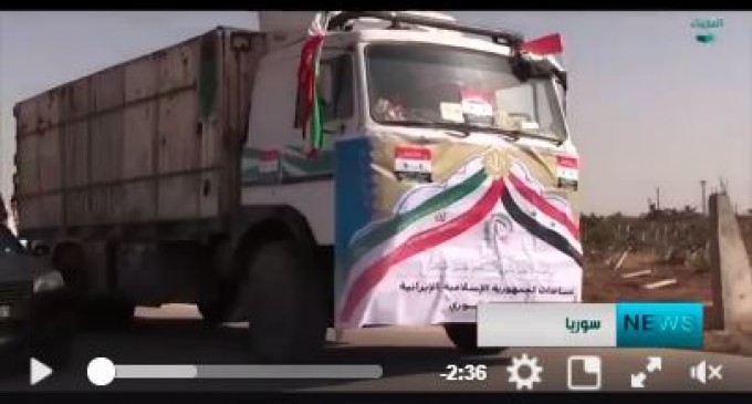 [Vidéo] | Les habitants d’Alep reçoivent des aides humanitaires iraniennes