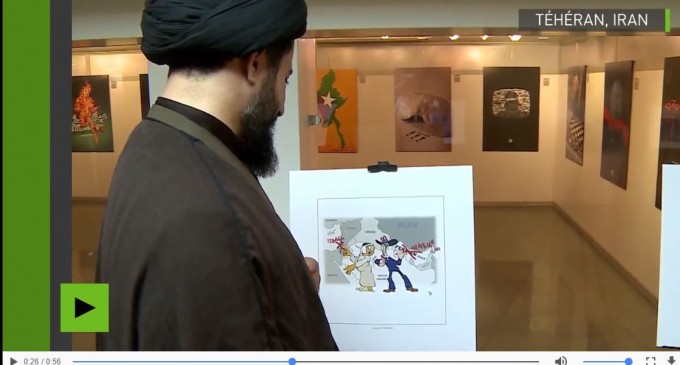 [Vidéo] | Les iraniens organisent une exposition de caricatures qui raille Trump pour son «golfe Arabique»