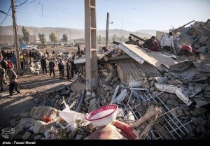 Des images de la province iranienne de Kermanshah, frontalière de l'Irak touchée par le violent séisme qui a fait plus de 300 morts et des milliers de victimes4