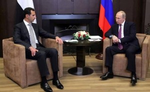 Le Président Bachar el-Assad se rend en Russie et rencontre son homologue russe Vladimir Poutine..2