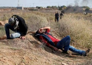 Mahmoud Almasri, âgé de 30 ans, a été tué et des dizaines d'autres ont été blessées par des balles israéliennes1