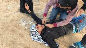 Mahmoud Almasri, âgé de 30 ans, a été tué et des dizaines d'autres ont été blessées par des balles israéliennes2