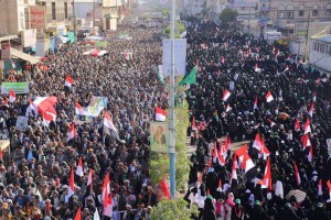 Quelques images de la manifestation monstre dans la capitale yéménite Sanaa1
