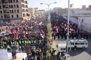 Quelques images de la manifestation monstre dans la capitale yéménite Sanaa2