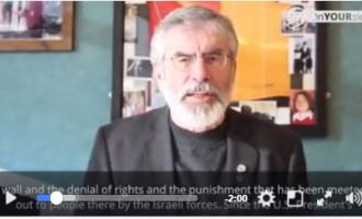 Gerry Adams (Sinn Féin) appelle le gouvernement irlandais à reconnaître la Palestine