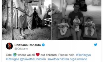 Cristiano Ronaldo solidaire avec les Musulmans Rohingyas