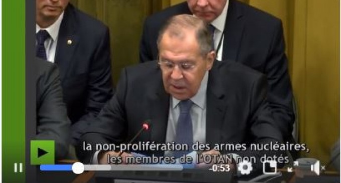 Lavrov : «L&rsquo;armée US entraîne des Etats européens à utiliser des armes nucléaires contre la Russie»