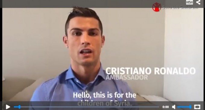 La star portugaise du Réal de Madrid adresse un message de soutien aux enfants syriens