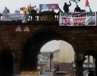Les Irlandais ont escaladé les murs de Derry hier pour la Palestine, pour Ahed Tamimi & sa famille