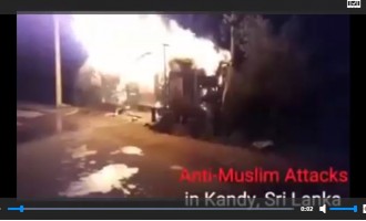 2 mosquées ont été attaquées, des boutiques et des maisons musulmanes ont été brûlées par la mafia extrémiste bouddhiste à Kandy, Sri lanka.