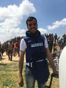 Yasser Mortaja, un cameraman palestinien a été abattu par des tireurs d'élite israéliens 1