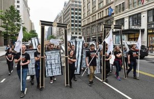Des manifestations à Washington D.C. rejetant le transfert de l'ambassade américaine à Jérusalem2