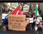 Des milliers de manifestants marchent à Melbourne, en Australie, en soutien à la Palestine et à la bande de Gaza, hier.