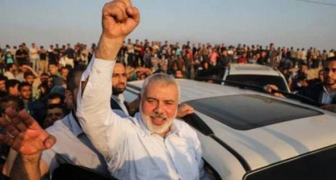 Le chef du Hamas Ismail Haniyeh : « les normalisateurs et les traîtres de la cause palestinienne voient la victoire et la libération comme farfelues, et nous la voyons comme imminente. »