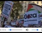 Les Londoniens se rassemblent devant le gouvernement britannique pour protester contre le soutien de la grande-Bretagne à l’armée israélienne