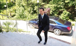 Vidéo... de l'accueil du président russe Vladimir Poutine au président syrien Bachar el-Assad à sotchi hier.3