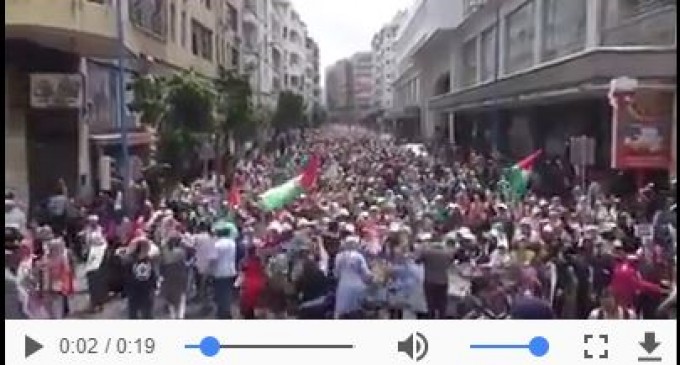 C’est ainsi que les marocains ont soutenu le peuple palestinien à la suite du massacre israélien à Gaza le 14 Mai