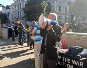Des gens de tout le Royaume-Uni ont protesté contre le soutien du Royaume-Uni à l'attaque saoudienne sur Al Hodeidah au Yémen.4