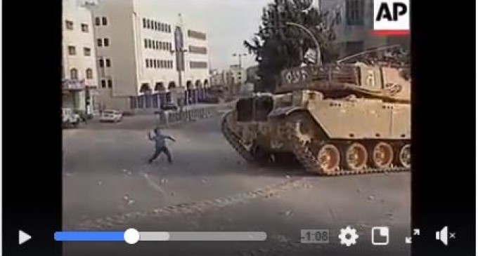 Les pierres face aux chars !!