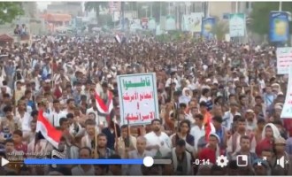 Les yéménites sont sortis hier pour dire au monde que les forces de l’agression veulent imposer le contrôle sur le Yémen en entier…