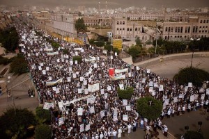 Des milliers de personnes manifestent à Sanaa, au Yémen, pour soutenir la cause palestinienne3