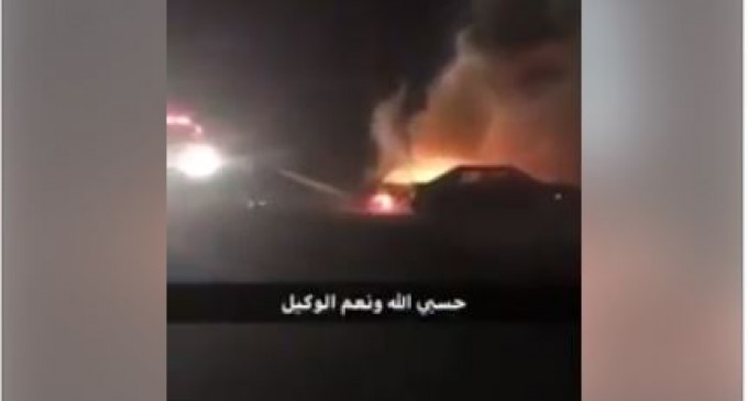 Les Saoudiens ont incendié la voiture d&rsquo;une saoudienne pour montrer leur protestation contre le droit de conduire des femmes !