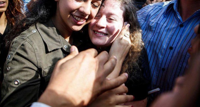 L’icône de la Résistance palestinienne Aheed Tamimi est libérée des prisons israéliennes après 8 mois de détention