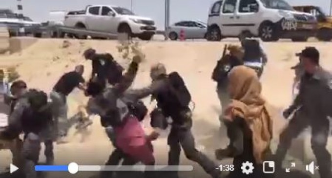 Regardez la sauvagerie des forces d&rsquo;occupation avec les femmes palestiniennes…