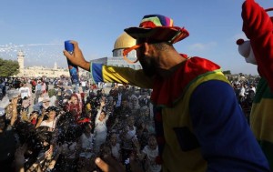 Atmosphère de l'Aïd à la mosquée Sainte d'Al Aqsa, Palestine1