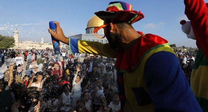 Atmosphère de l’Aïd à la mosquée Sainte d’Al Aqsa, Palestine