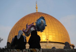Atmosphère de l'Aïd à la mosquée Sainte d'Al Aqsa, Palestine2