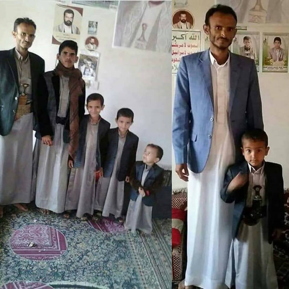 C'est le Yémen - Il n'est qu'avec son plus jeune fils.