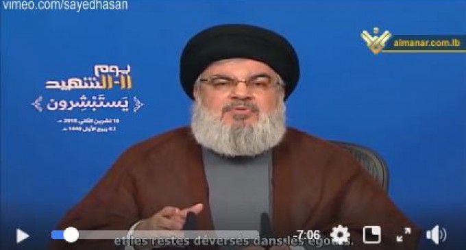 HASSAN NASRALLAH : AU YEMEN, L&rsquo;OCCIDENT NE SE SOUCIE QUE DE PROTÉGER L&rsquo;ARABIE SAOUDITE