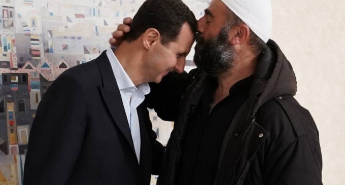 Hier, le président Bachar Al Assad a rencontré les habitants enlevés d’al-Souwayda