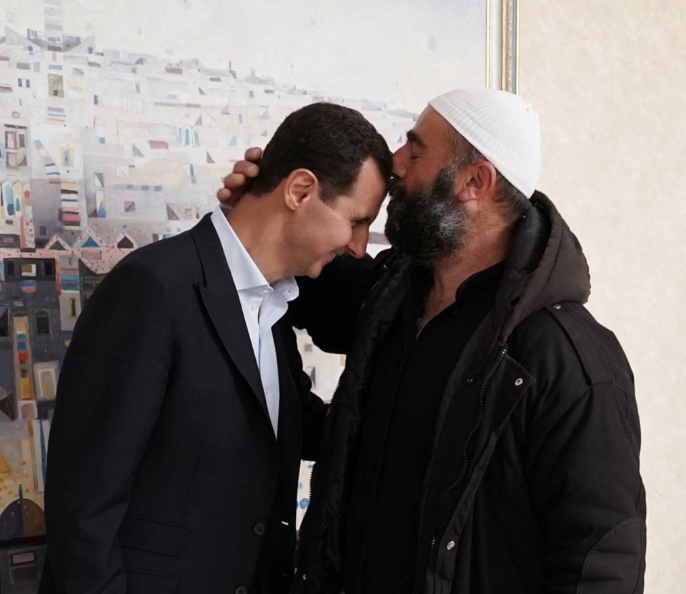 Hier, le président Bachar Al Assad a rencontré les habitants enlevés d'al-Souwayda1