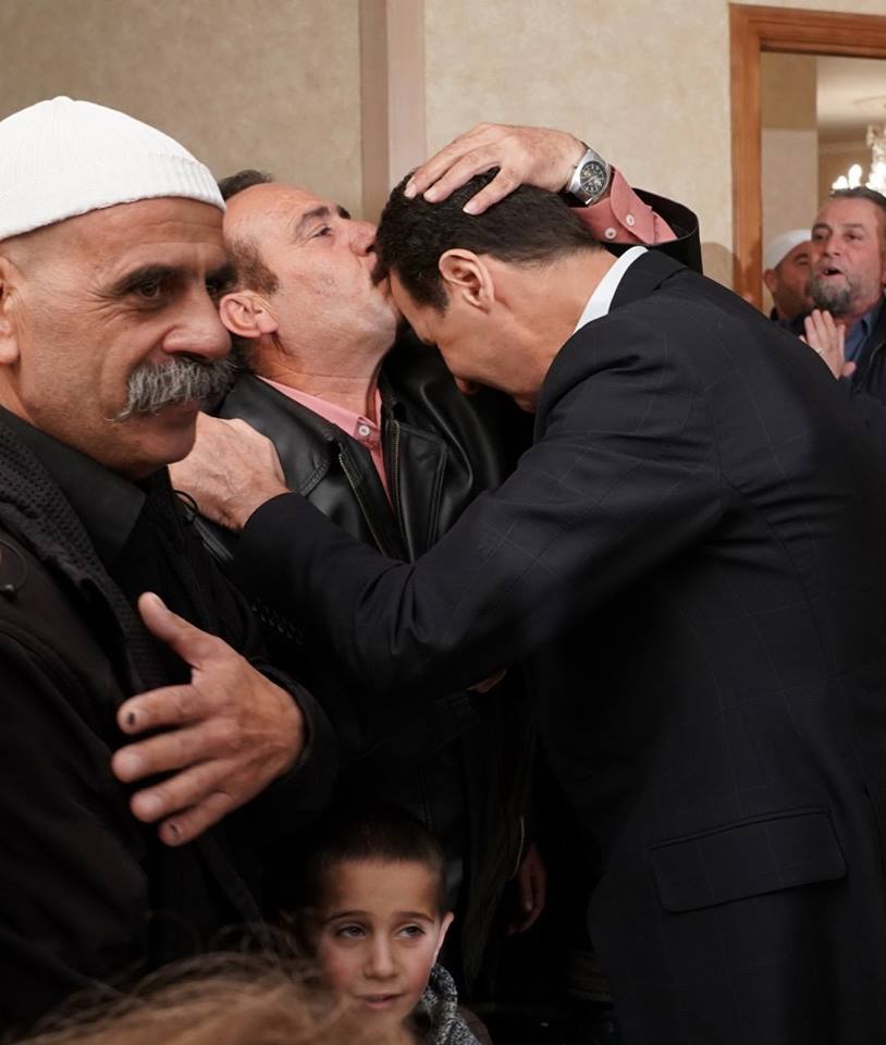 Hier, le président Bachar Al Assad a rencontré les habitants enlevés d'al-Souwayda2