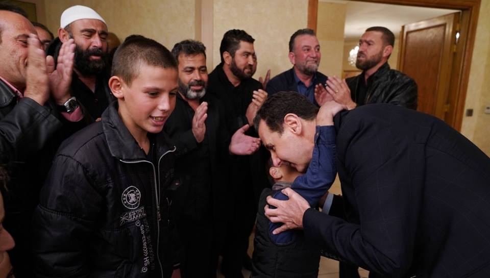 Hier, le président Bachar Al Assad a rencontré les habitants enlevés d'al-Souwayda3