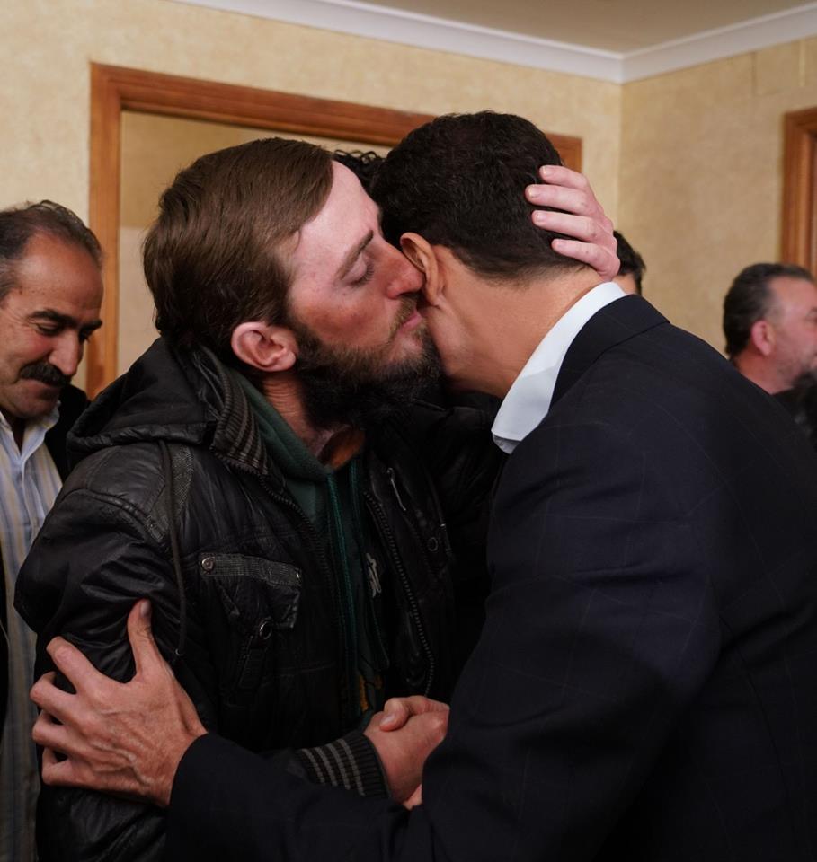 Hier, le président Bachar Al Assad a rencontré les habitants enlevés d'al-Souwayda7