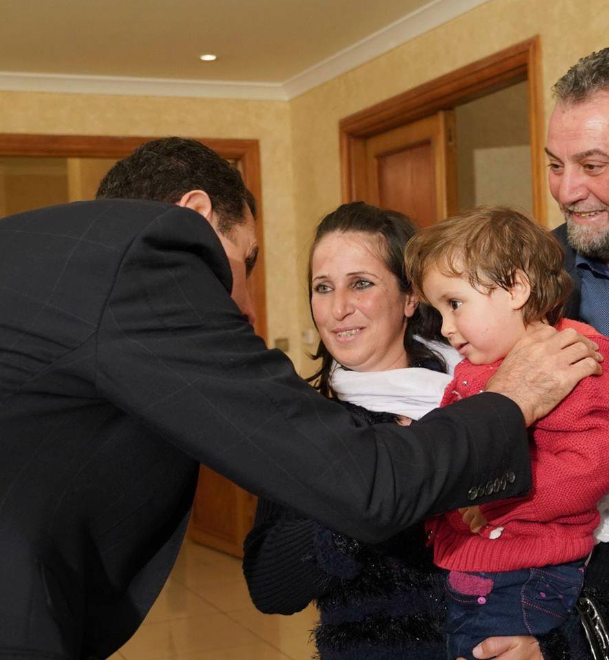 Hier, le président Bachar Al Assad a rencontré les habitants enlevés d'al-Souwayda8