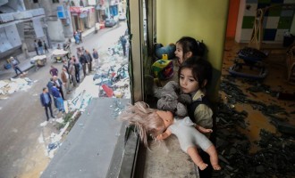 Le jardin d’enfants « Shahed » a été détruit par les bombardements israéliens sur un bâtiment résidentiel juste à côté de la maternelle la semaine dernière à Gaza.