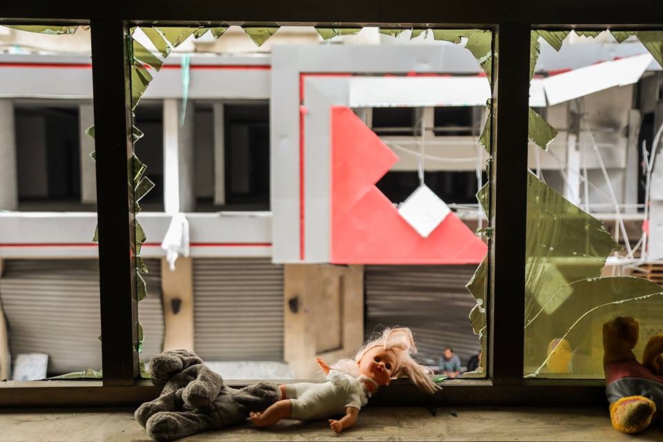 Le jardin d'enfants Shahed a été détruit par les bombardements israéliens sur un bâtiment résidentiel juste à côté de la maternelle la semaine dernière à Gaza14